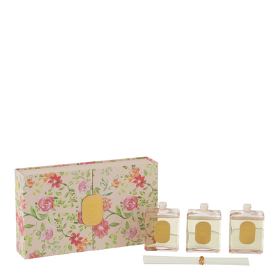 BOX 3 SCENTED OIL HAPPINESS BLOOMS RAIN REEF PINK