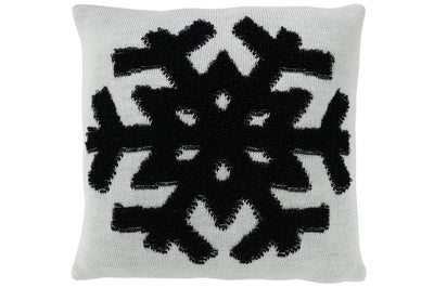 Cushion Snowflake Polyester White/Black