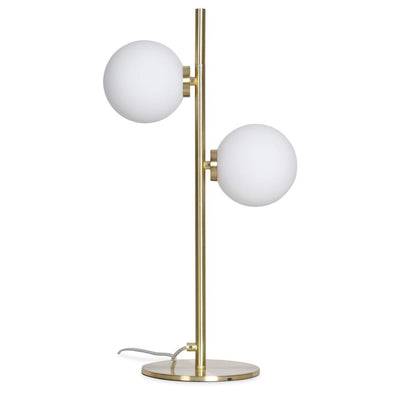 OPJET Table Lamp Edmond Satin Gold 2 Bulbs