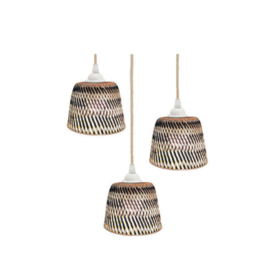 OPJET Lampshades Life Black Braided Set Of 3 small