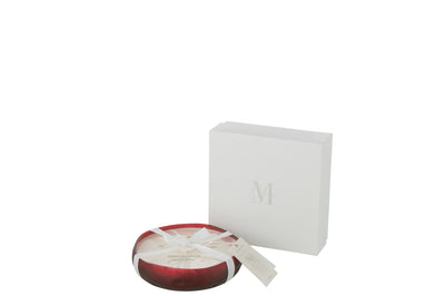 Scented Candle Livia Glass Red Medium-19H